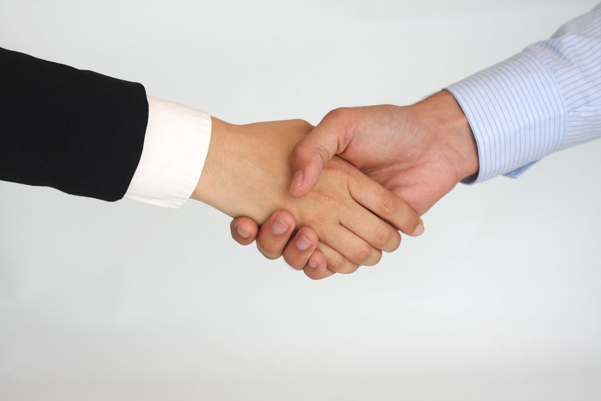 Business handshake